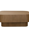 Piers Bayur Wood 40" Square Plynth CoffeeTable