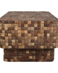 Samoa Rectangular Recycled Coconut Shell 40" Coffee Table
