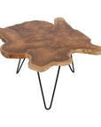 Skylar Live Edge Teak Wood Coffee Table