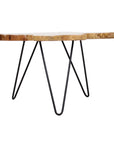 Skylar Live Edge Teak Wood Coffee Table