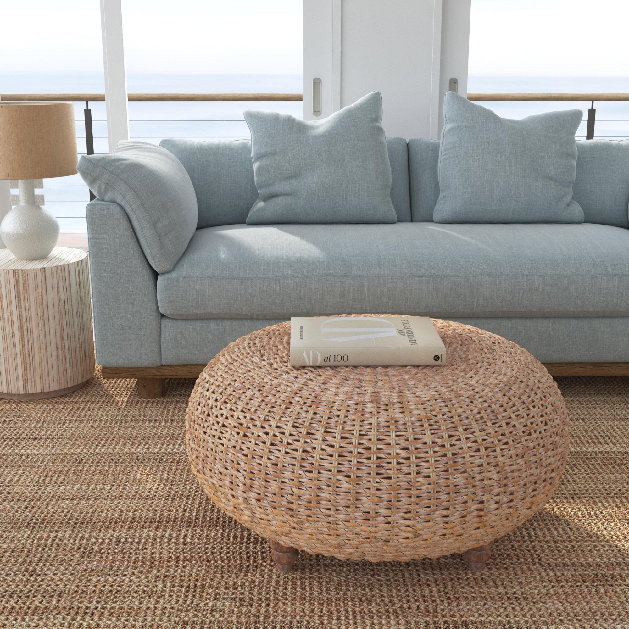 Maya Round Rattan Coffee Table
