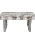 Mosaic 39" Rectangular Recycled Coconut Shell Coffee Table