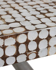Mosaic 39" Rectangular Recycled Coconut Shell Coffee Table