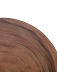 Kaia Munggur Wood 24" Tree Stump Coffee Table