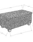 Amelie Woven Storage Coffee Table
