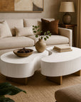 Lima 2-Piece 50" Coffee Table with Gold Metal Legs