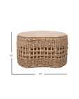Laguna Lattice Weave Storage Coffee Table, Set of 2