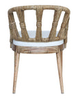 Malibu Solid Wood Upholstered Barrel Dining Chair