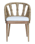 Malibu Solid Wood Upholstered Barrel Dining Chair