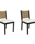 Indigo Road by Egypt Sherrod x East at Main Kauai Woven Seagrass Dining Chair, Set of 2