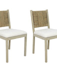 Indigo Road by Egypt Sherrod x East at Main Kauai Woven Seagrass Dining Chair, Set of 2