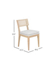 Cane Back Dining Chair, Set of 2