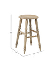 Leona Solid Wood Counter Stool