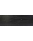 Petter Rectangular Solid Mindi Wood Console Table with Shelf
