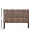 Reed Woven Rattan Headboard
