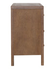 Morrowind Scallop Dresser with 3 Drawers Solid Wood dresser
