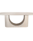 Celeste Arch Base 84"W Oval Dining Table