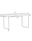 Scultura Solid Wood Dining Table