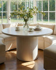 Bianca Round Solid Mango Wood Dining Table, 48"