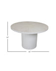 Bianca 48" Round Mango Wood Dining Table
