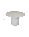 Bianca 48" Round Mango Wood Dining Table Solid Wood dining tables