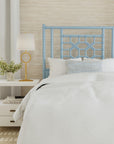 King Annalisa Rattan Lattice Headboard Solid Wood headboard