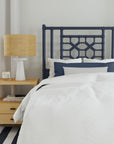 Annalisa Rattan Lattice Back Headboard