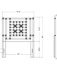 Annalisa Rattan Lattice Back Headboard