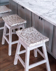 Lawson Wood & Coconut Counter Stool
