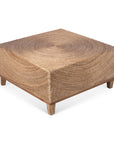 Naomi Square Woven Abaca Coffee Table