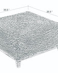 Naomi Square Woven Abaca Coffee Table
