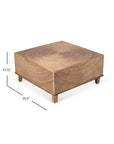 Naomi Square Woven Abaca Coffee Table