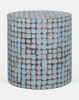 Mila Round Coconut Shell Accent Table