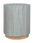 Monroe Round Teak Wood End Table