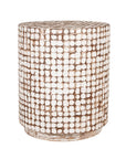 Mila 20" Coconut Shell Accent Table
