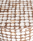 Mila 20" Coconut Shell Accent Table