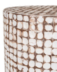 Mila 20" Coconut Shell Accent Table