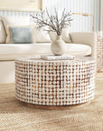 Mila Round Coconut Coffee Table