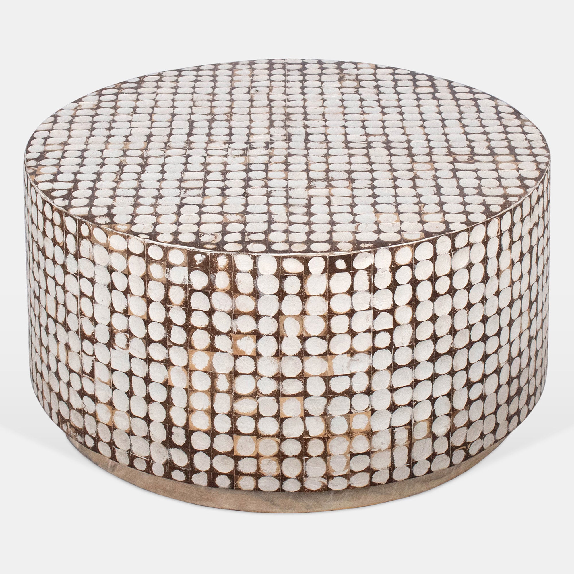Mila Round Coconut Coffee Table