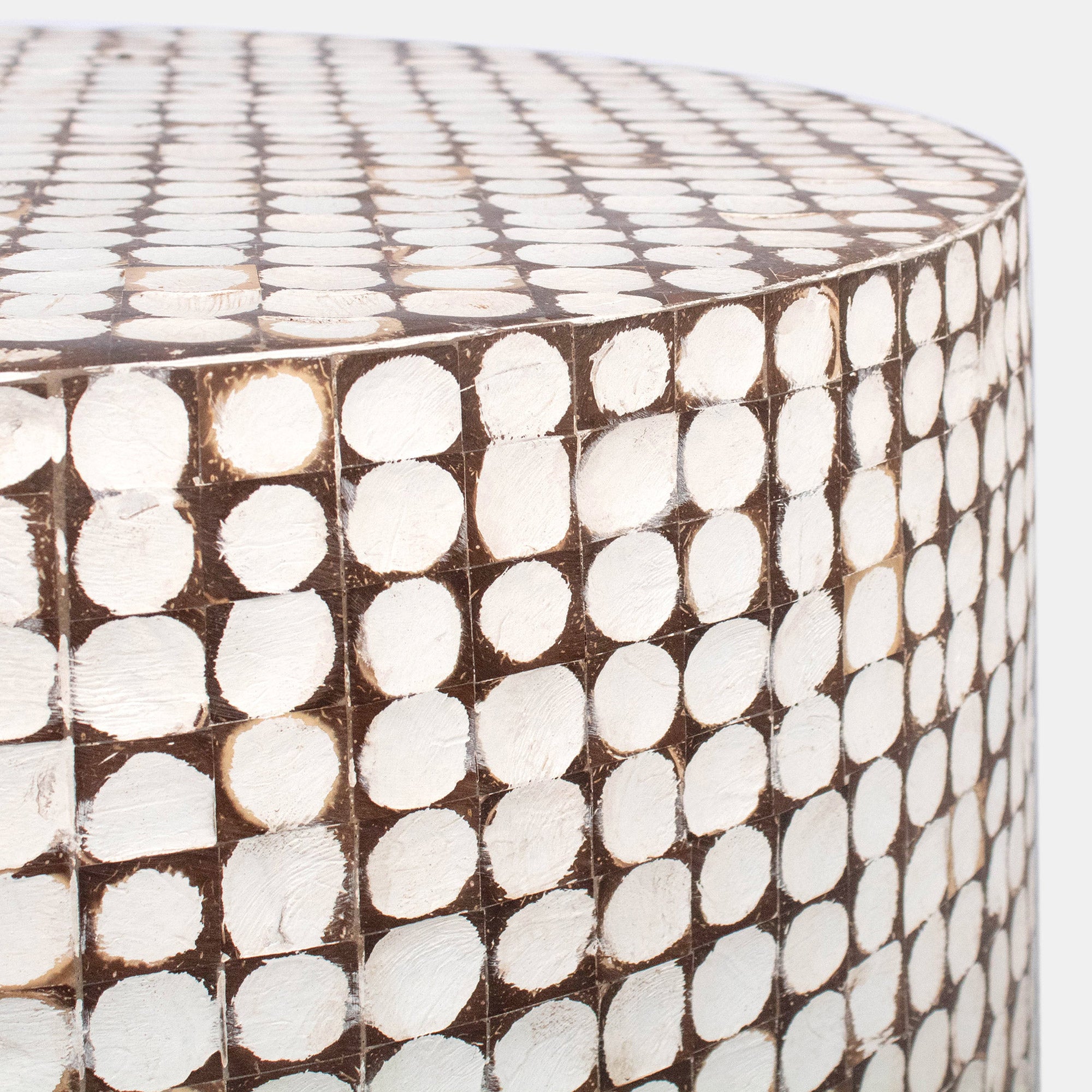Mila Round Coconut Coffee Table