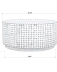 Mila Round Coconut Coffee Table