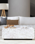 Mila 35" Rectangular Coconut Shell Coffee Table