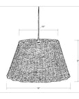 Indigo Road by Egypt Sherrod x East at Main Rattan Scalloped Pendant