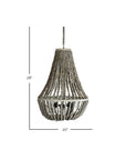 Novah Beaded Chandelier Solid Wood chandelier
