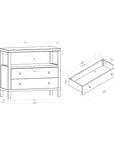 Indigo Road by Egypt Sherrod x East at Main Gemma 2 Drawer Nightstand