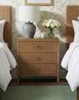 Haven 3 Drawer Nightstand Bayur wood, alternate view