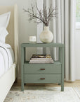 Wind Wood 2 Drawer Nightstand