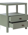 Wind Wood 2 Drawer Nightstand