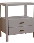 Wind Wood Solid Wood 2 Drawer Nightstand