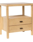 Wind Wood 2 Drawer Nightstand